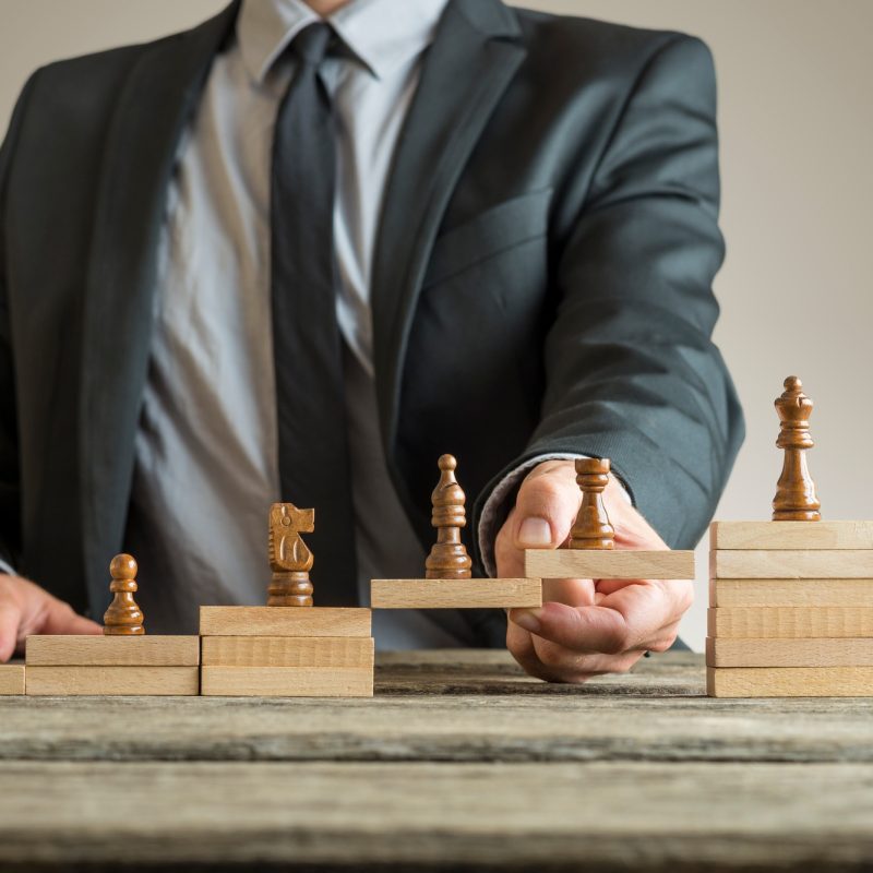Conceptual image of career management