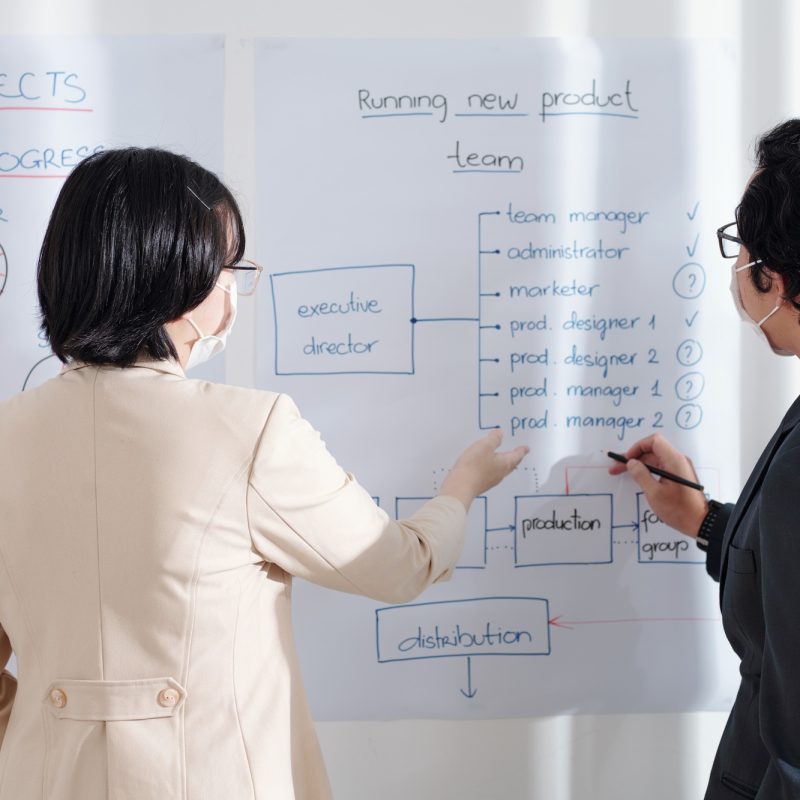 Team Creating Project Road Map